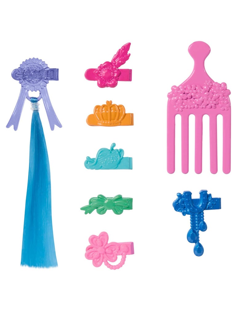 Barbie باربي أسرار مطاردة الحصان العظيم باربي تطارد الحصان المفقود، البوني والإكسسوارات شعر طويل جداً للتسريح (قد تختلف الأنماط) - Image 5