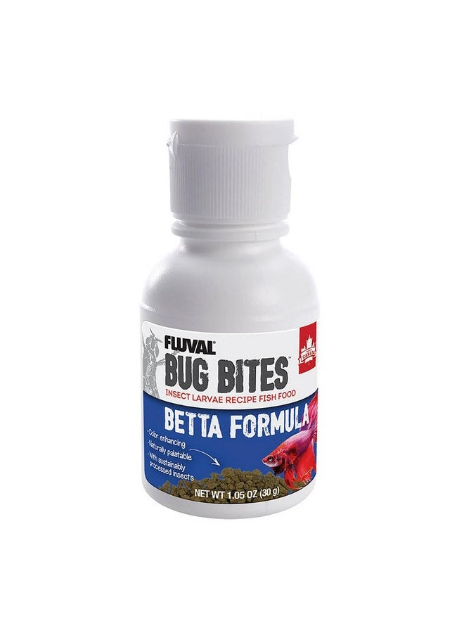 Fluval Bug Bites Betta Fish Food, Granules for Small to Medium Sized Fish, 1.05 Oz. - Image 1