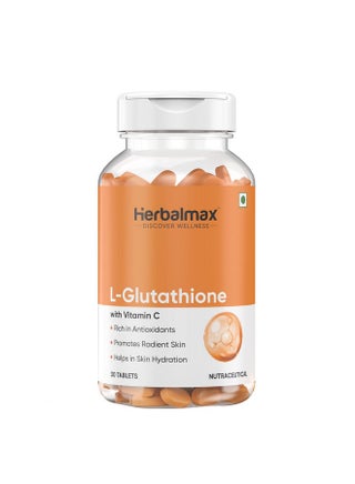 herbalmax glutathione Herbal max Set of Skin Youthful Collagen & L-Glutathione Tablets Glowing skin isn’t just about