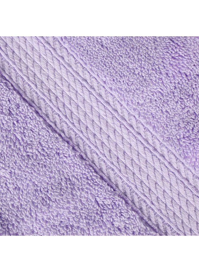 Superior Solid Egyptian Cotton Face Towel Set, 13" x 13", Purple, 6-Pieces - Image 1