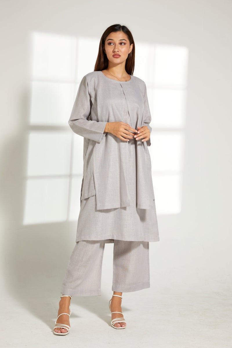 Moistreet Crew Neck Top & Pants Set - Image 2