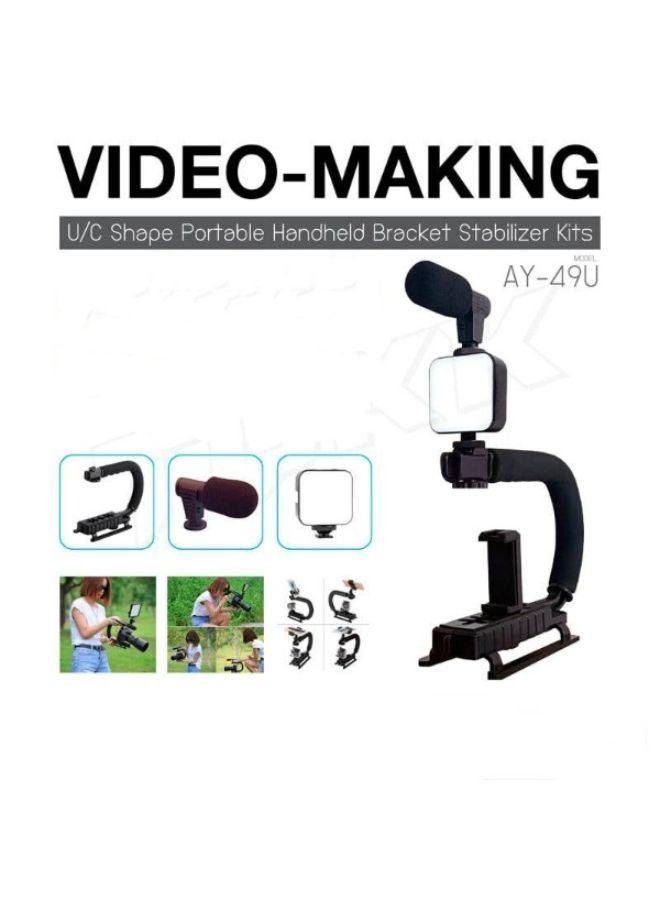 EasyLife Portable Video Making U and C Shape Handheld Bracket Stabilizer Kit  - Image 2