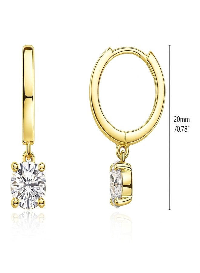 بيركيل أقراط بيريكل الفضية الإسترلينية سوليتير صغيرة حلزونية الشكل، أقراط غضروفية للنساء، 1.6 قيراط من الزركونيا المكعبة ذات القطع الدائري 0.5 بوصة، قطع دائري، مطلية بالذهب - Image 2