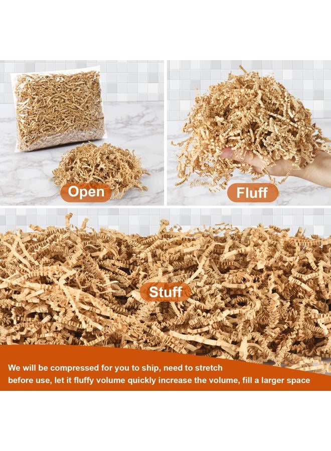 Darfukei Crinkle Paper Filler, 1/2LB(8 oz) Shredded Paper For Gift Baskets, White bridesmaid proposal gifts, Crinkle Cut Paper Shred For Birthdays, Mother's Day, Weddings,Boxes Bags, Basket Filler - Image 3