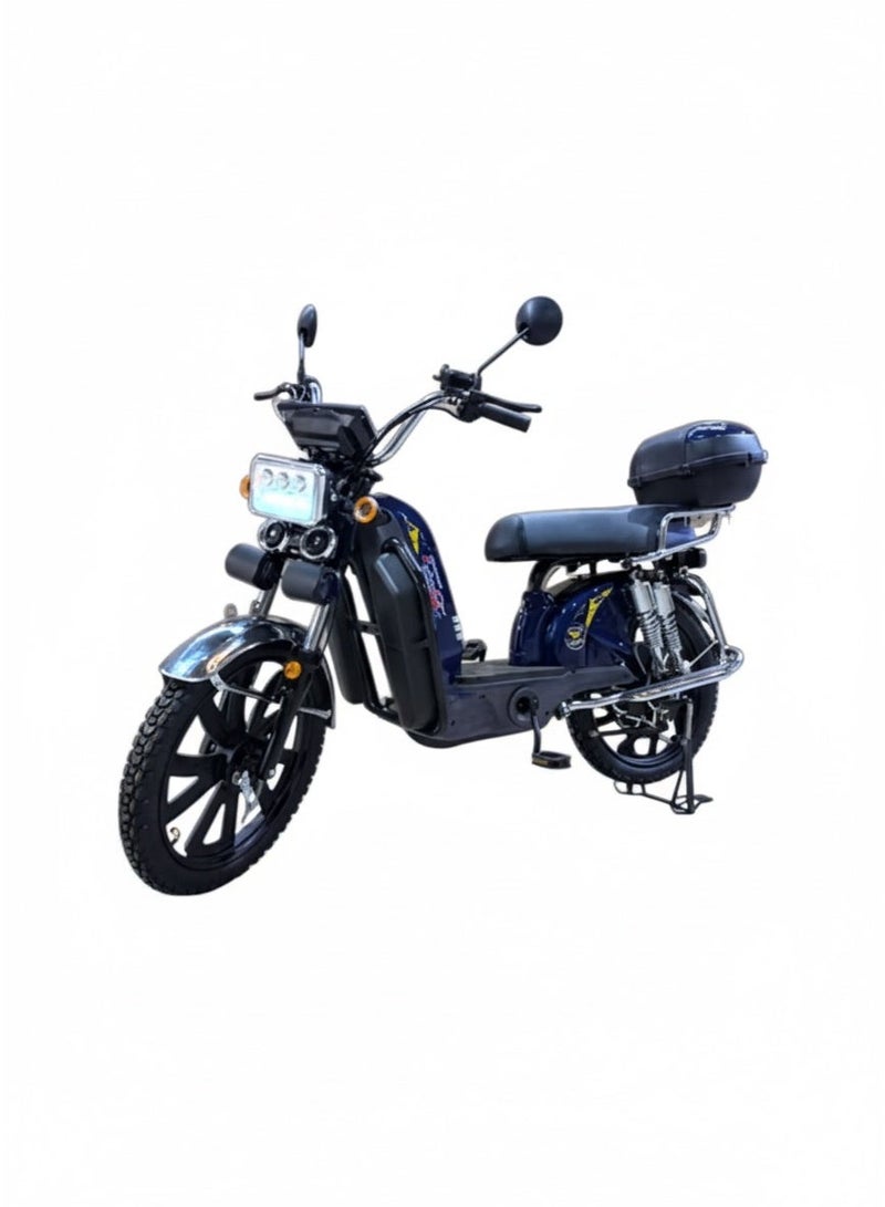 نيازي دراجة كهربائية موديل 2025: قوة وأداء استثنائي ببطارية 60 فولت 20 أمبير ومحرك 1500 واط، مع مساعدات خلفية وإطارات جبلية لضمان قيادة آمنة ومريحة على مختلف التضاريس، وميزات متقدمة مثل التشغيل عن بعد ووجود شاحن جوال مدمج دراجة كهربائية سكوتر T2 للكبار ببطارية ليثيوم 60 فولت 20Ah قوة 1500 واط – سرعة تصل 83 كم/س، تشغيل NFC، بلوتوث، كفرات قوية أنبوبية 22 إنش، مع إضاءة أمامية وخلفية، شاحن جوال، قيادة آمنة ومريحة - Image 1