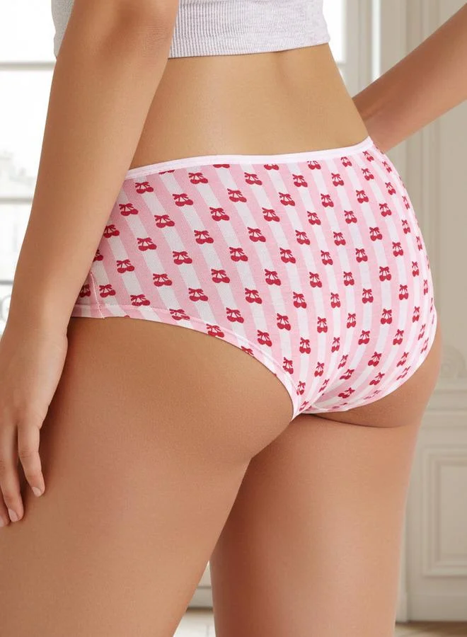 سبلاش فيڤ طقم من  سراويل داخلية قصيرة بطبعات متنوعة