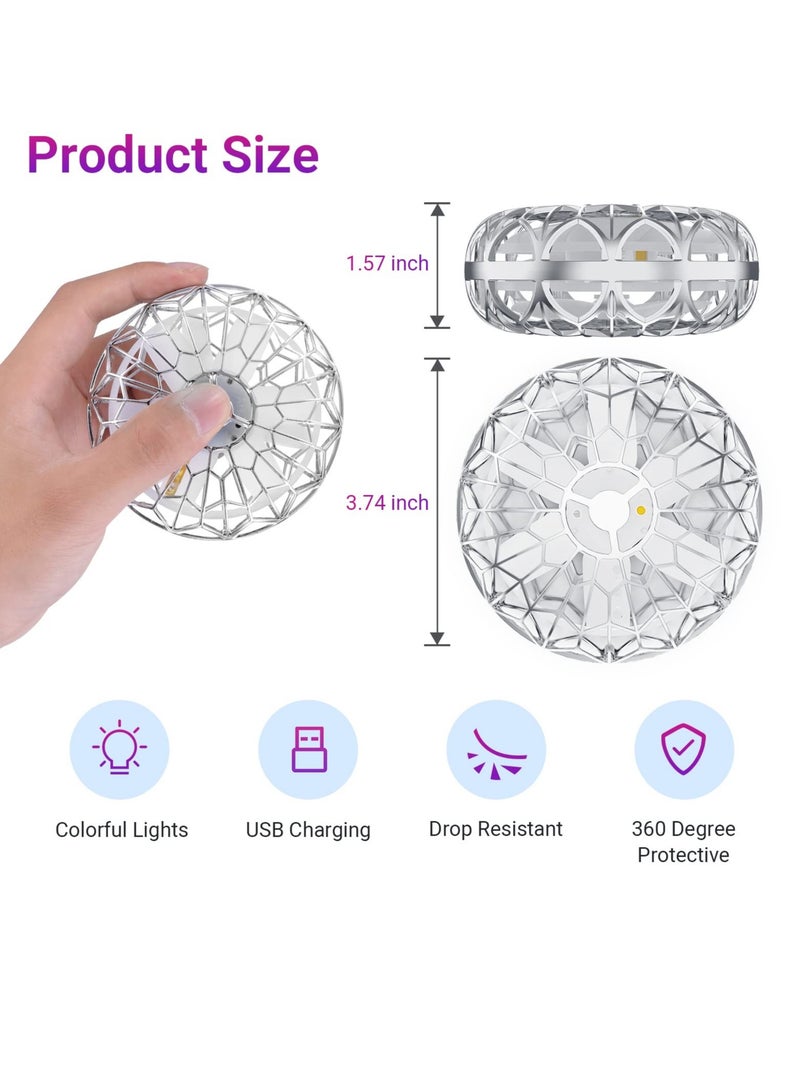 Excefore 360° Rotating Flying Orb Ball Toys, Hand Controlled Motion Sensor Mini Drone, Mini Drone for Kids Adult, Flying Spinner UFO with LED Light Indoor Outdoor Toys for Boys and Girls - Image 3