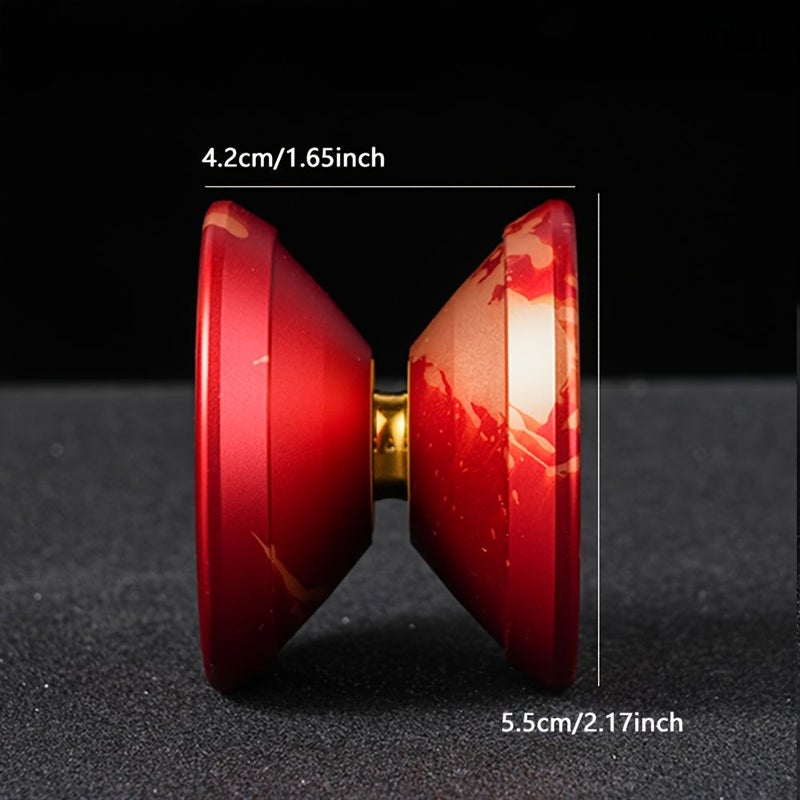 Aluminum Alloy Trick Yo Yo for Advanced Players Black Includes Gloves Bearings 10 Strings - Image 2