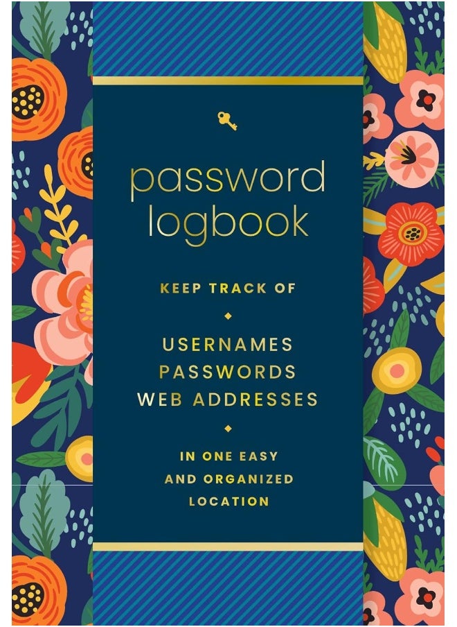 null - Password Logbook (Hip Floral): Keep Track of Usernames, Passwords, Web Addresses in One Easy and Organized Location - Image 1