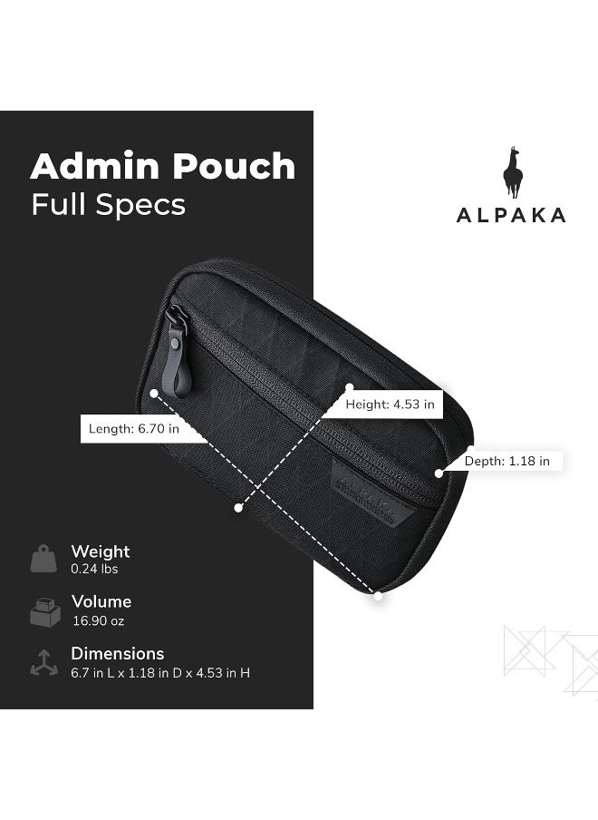 Generic Admin Pouch - Handy Zippered Storage for Electronics, Cables, and Compact Tool Sets - Use as Everyday First Aid Kit - Weatherproof Olive Green X-Pac X42 Fabric  - Image 5