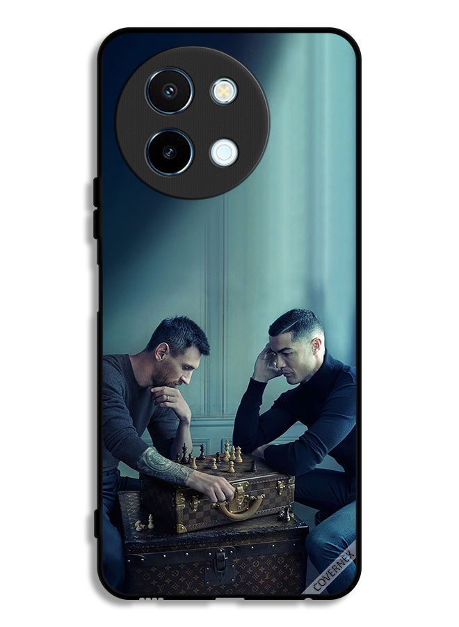 Covernex Vivo Y38 5G Protective Case Cover Messi Vs Ronaldo Play Chess - Image 1