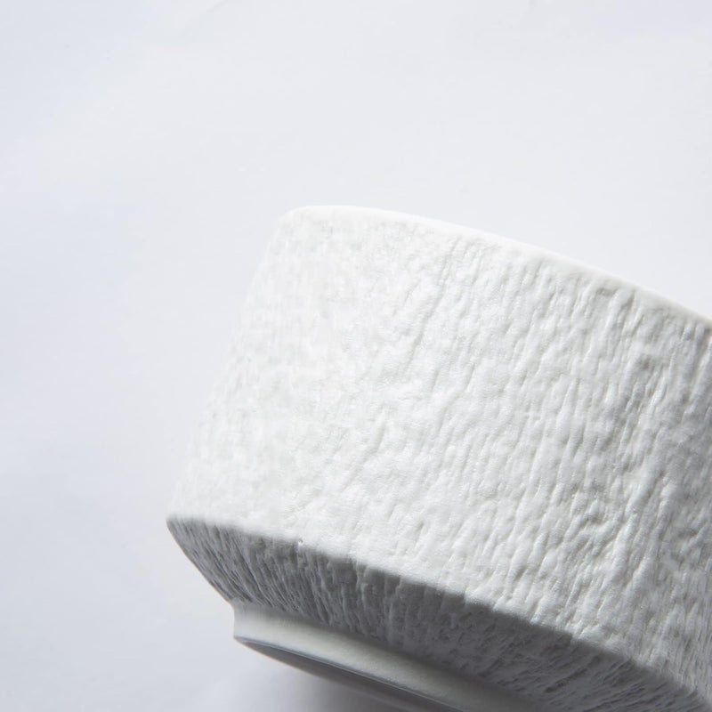 JinGlory Rock Texture Embossed Ceramic Coffee Cup Set Tea SetCappuccino CupNovelty Ceramic Cup and SaucerEspresso Cup for FriendsWomenMenMotherFather6 ozWhite - Image 2