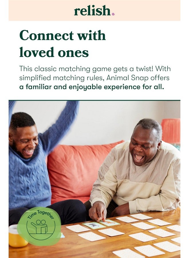 Relish Animal Snap Card Game, Dementia Games for Elderly, Alzheimer's Activities - Image 2