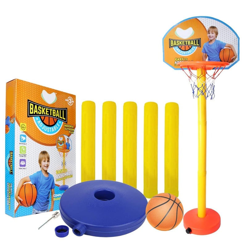 Kabello Basketball Set for Kids with Adjustable Stand, Basketball Board Ring, Net Indoor and Outdoor Games Playing at Home - Image 3