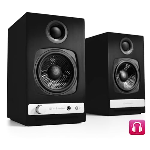 Audioengine A2-HD (HD3) Bluetooth PC and Computer Desktop Speakers with aptX HD - USB, RCA, Headphone for Music Gaming Movies Studios Dorms Bedrooms Offices - Image 2