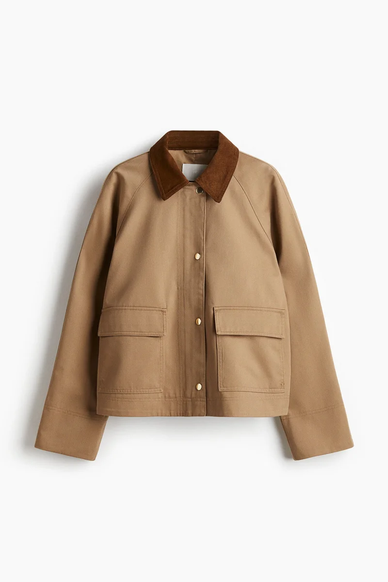 H&M Corduroy-collar jacket