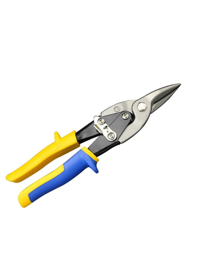 10 Inch Aviation Tin Snips, Heavy Duty Metal Cutter Shears for Cutting Sheet Metal, Straight Cut, Chrome Vanadium Steel - Image 1