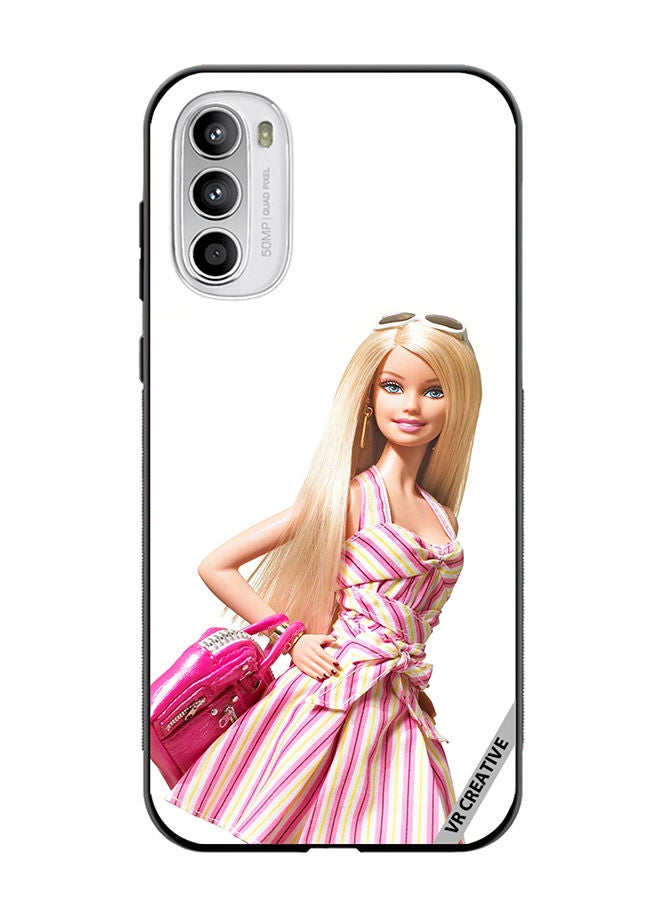 VR CREATIVE Protective Case Cover For Motorola Moto G82 Barbie Design Multicolour - Image 1