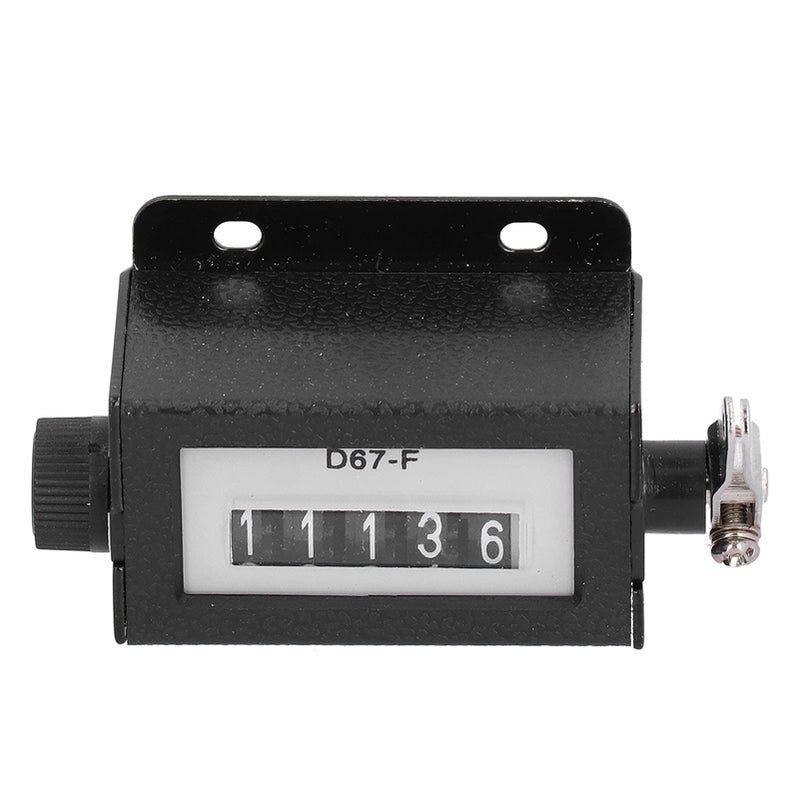 عداد معدني ميكانيكي محمول يدويًا 5 أرقام قابل لإعادة الضبط يدويًا D67 F - Image 5
