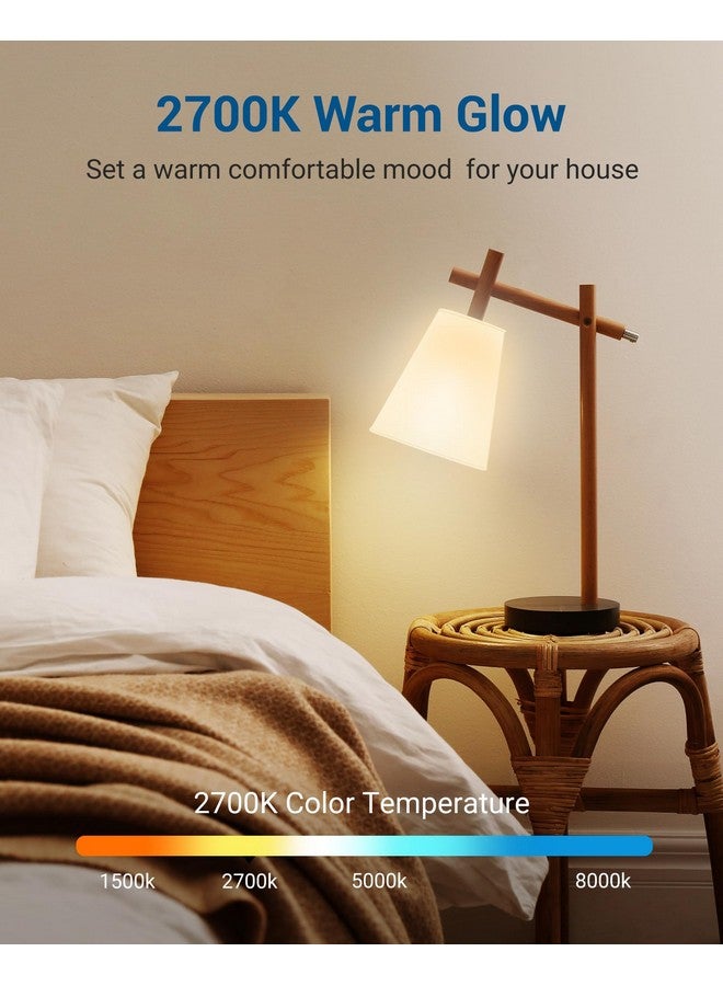 DEWENWILS 4 Pack A19 LED Light Bulb 100W Equivalent, Dimmable LED Bulbs, 2700K Soft Warm Glow, 1600LM, 15W, E26 Medium Base, UL Listed - Image 2