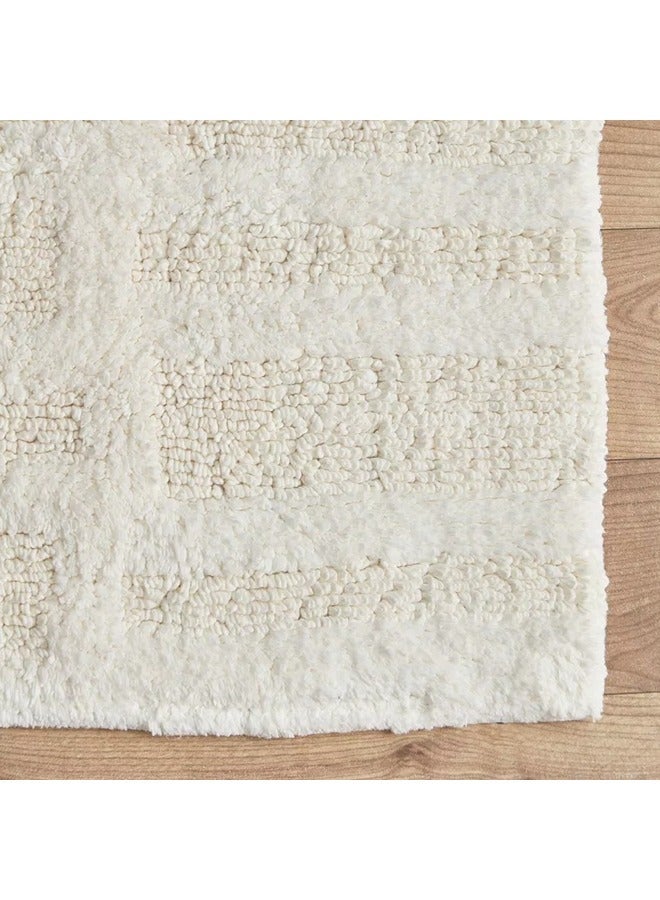 Home Box حصيرة استحمام قطنية مزخرفة سكاوت 80 × 50 سم - Image 3