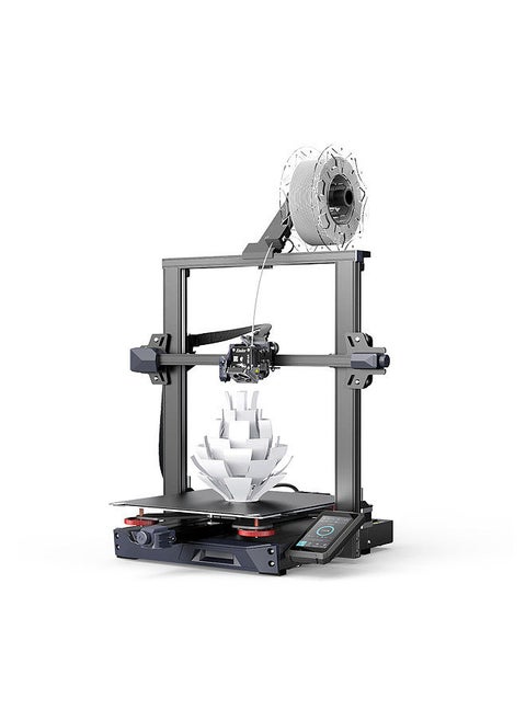 Ender-3 S1 Plus Desktop 3D Printer FDM 3D Printing with Sprite All Metal Extruder PC Spring Steel Printing Platform CR Touch Automatic Leveling Resume Printing Function Dual Z-axis