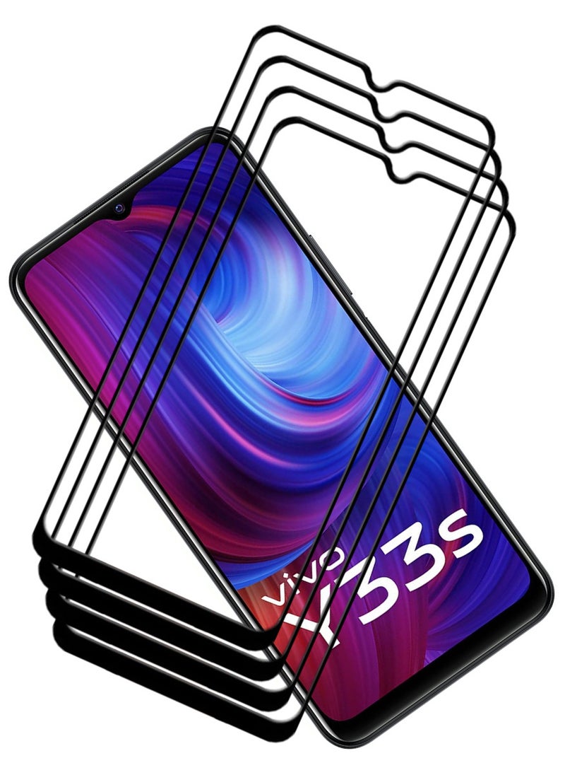 ACLIX 4 Pieces Antistatic ESD Dustproof Premium Quality High Definition Tempered Glass Screen Protector Designed For vivo Y33s - Image 1
