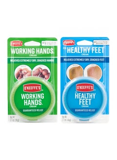 Healthy Feet Cream Clear and Working Hands Hand Cream Multicolour