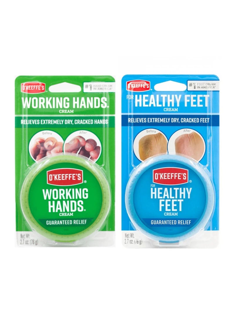 O'Keeffe's - Healthy Feet Cream Clear and Working Hands Hand Cream Multicolour - Image 1