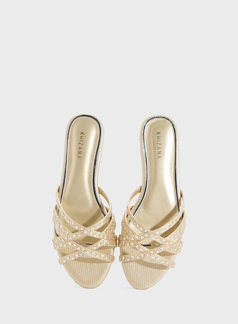 Khizana Studded Flat Sandal  - Image 4