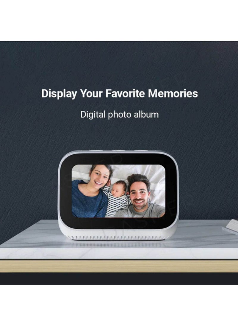Xiaomi - Mi Smart Clock,AI Touch Screen Display Speaker Bluetooth 5.0 WiFi Connection Ok Google Control  Smart Home Integration White - Image 1