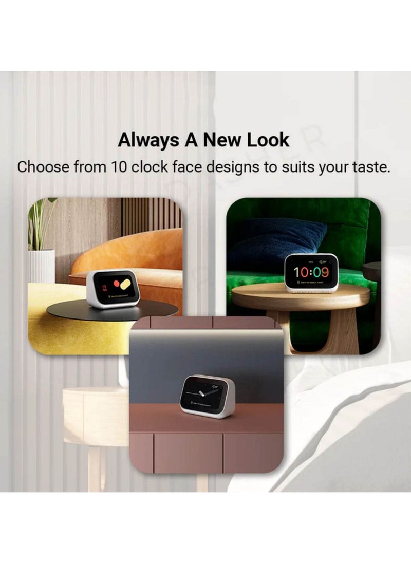 Xiaomi - Mi Smart Clock,AI Touch Screen Display Speaker Bluetooth 5.0 WiFi Connection Ok Google Control  Smart Home Integration White - Image 1