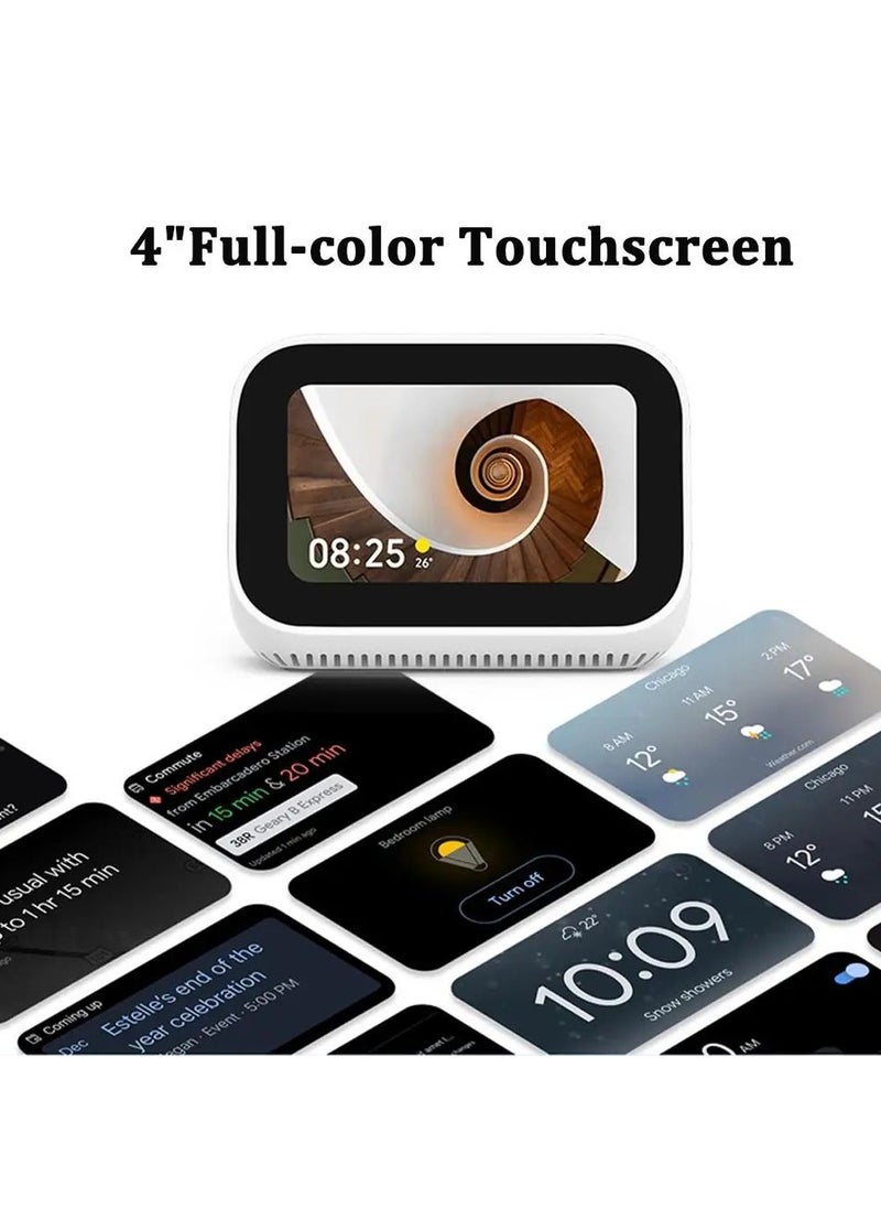 Xiaomi - Mi Smart Clock,AI Touch Screen Display Speaker Bluetooth 5.0 WiFi Connection Ok Google Control  Smart Home Integration White - Image 1