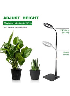 XiuWoo Grow Light for Indoor Plants Full Spectrum LED Plant Lamp with Stand Flexible Gooseneck Height Adjustable 8/9/12H Automatic Timer 3 Colors Spectrum Sun Lamp for Plants  - Image 3