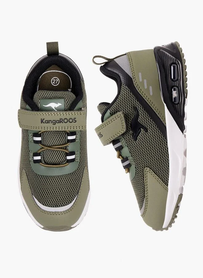 Kangaroos OLIVE Boys Hook & Loop Sports Shoes for Men | Best Price UAE