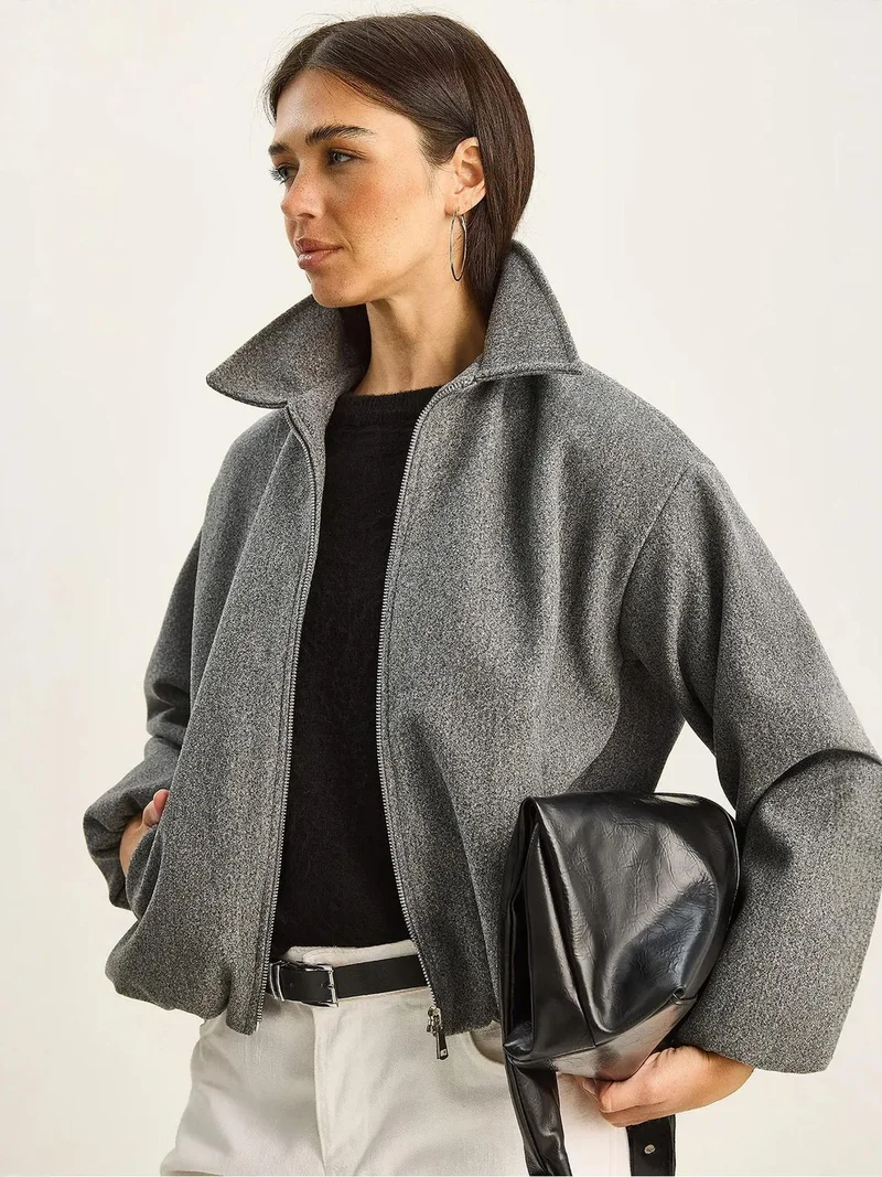 Bianco Lucci LUCCI Cropped Jacket