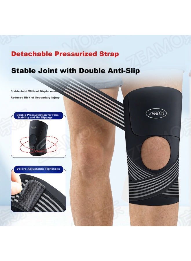 Zeamo Knee Brace Sports Professional Protection For Arthritis Meniscus Injury Summer Thin Knee Joint Support XL - Image 1
