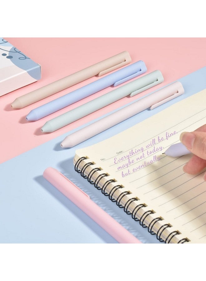 BAYTORY 6Pcs Colored Gel Pens Pastel Ink Colors Quick Dry Ink Pen Fine Point 0.5Mm Smooth Writing For School Supplies Journaling Notetaking Stationery - Image 5