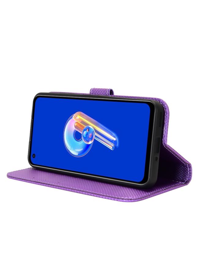 S-TOP Case For ASUS Zenfone 9 Diamond Texture Leather Phone Case - Image 4