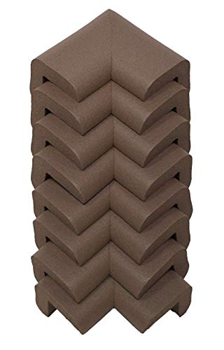 KidKusion Corner Cushion | Made in USA | Brown | 8 Pack | Furniture and Corner Protector - Image 1