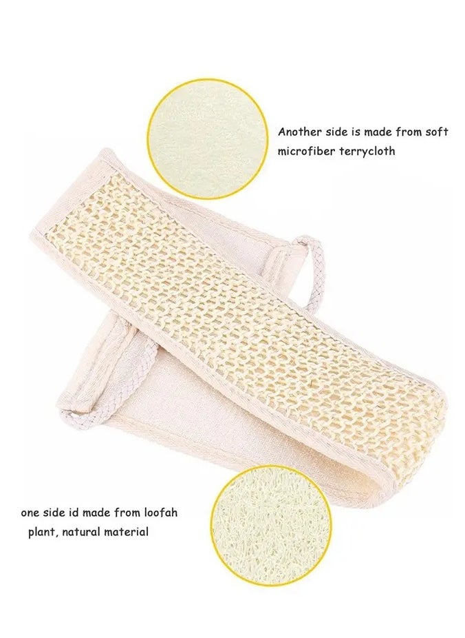 Goolsky 1PC Exfoliating Bath Washcloth Towel, Loofah Bath Wash Towel Body Sponge Loofah Towel, Exfoliating Body Scrub Back Scrubber For Shower  - Image 1