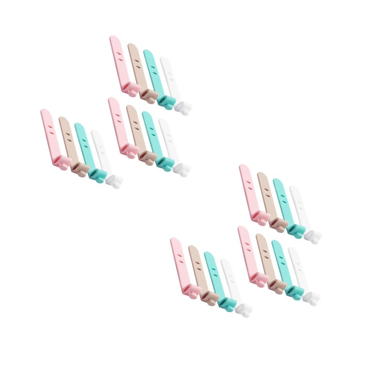 pcs Silicone Wire Management Earphone Cable Winder Organizer for Bundling Stuff (Mixed Color) - Image 1