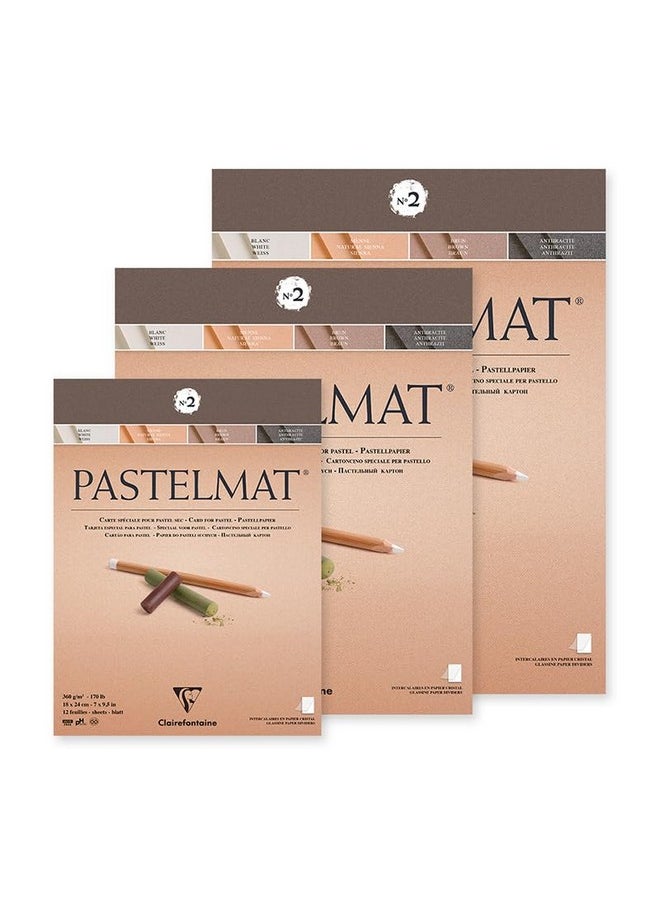 Clairefontaine CLAIREFONTAINE NO. 1 PASTELMAT PAD, 360G, 12 Sheets (Card pad No 2, 30 x 40 cm)  - Image 3