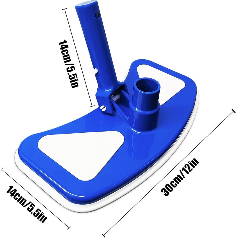 SUNYPLAY Pool Vacuum Head Weighted Butterfly with Bottom Nylon Brushes, 11" Pool Vacuum for Vinyl Lined Pools - Image 2