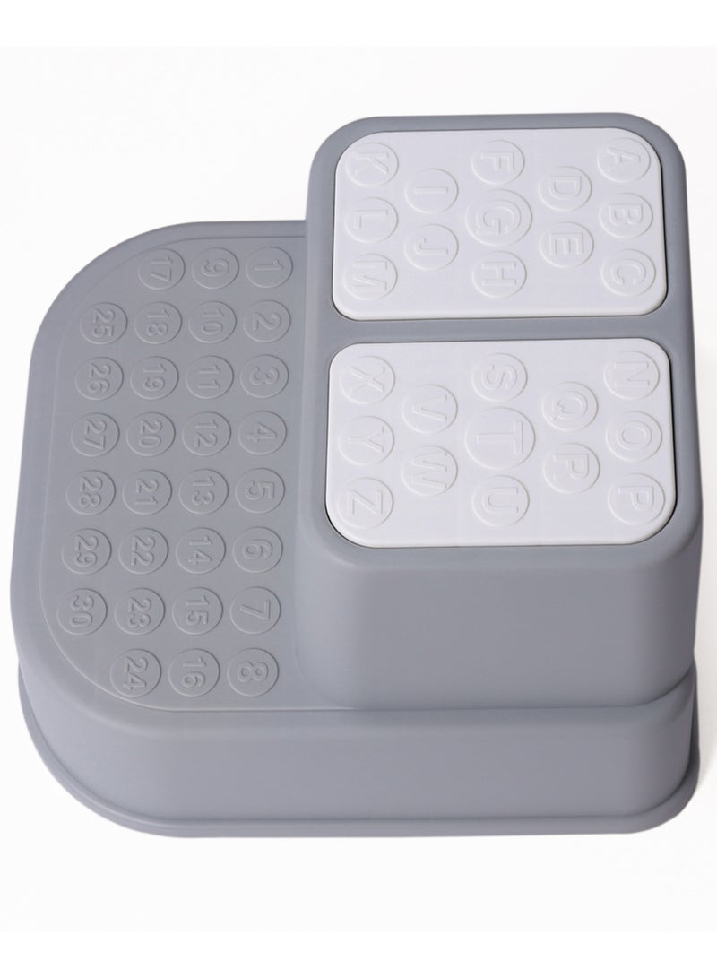 Eazy Kids Lightweight And Durable Baby Step Stool With Dual Height - Grey - Image 2