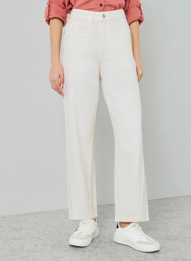 ستايلي جينز قصة بارل بخصر مرتفع