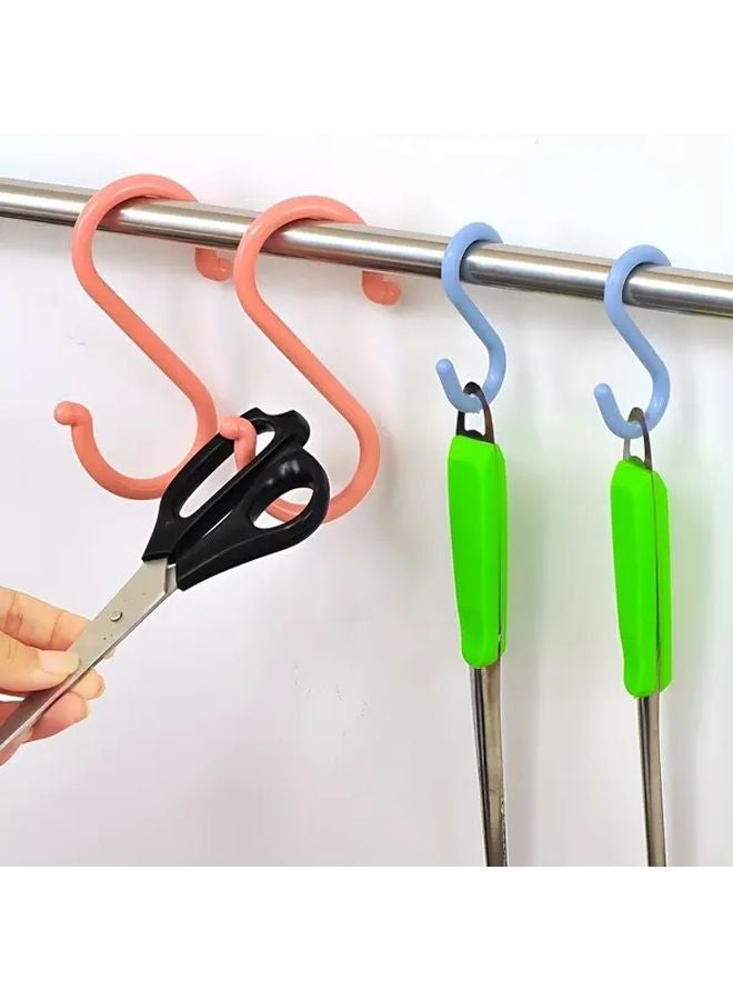 4 Piece Green S Hooks No Drill Wall Mounted For Clothes Towels Bathroom Kitchen - Image 5