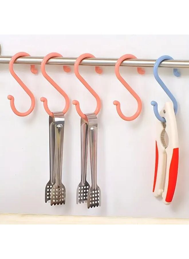 4 Piece Green S Hooks No Drill Wall Mounted For Clothes Towels Bathroom Kitchen - Image 3