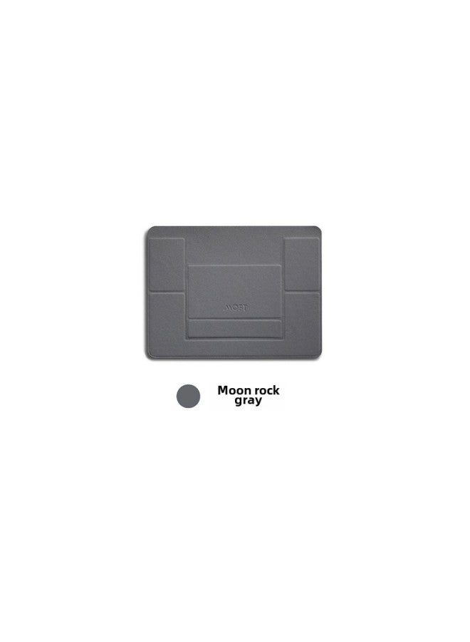 MOFT حامل كمبيوتر محمول سطح المكتب رف تبريد مرتفع MacBookPro حامل محمول غير مرئي لاصق - اللون: رمادي صخري قمري - Image 1