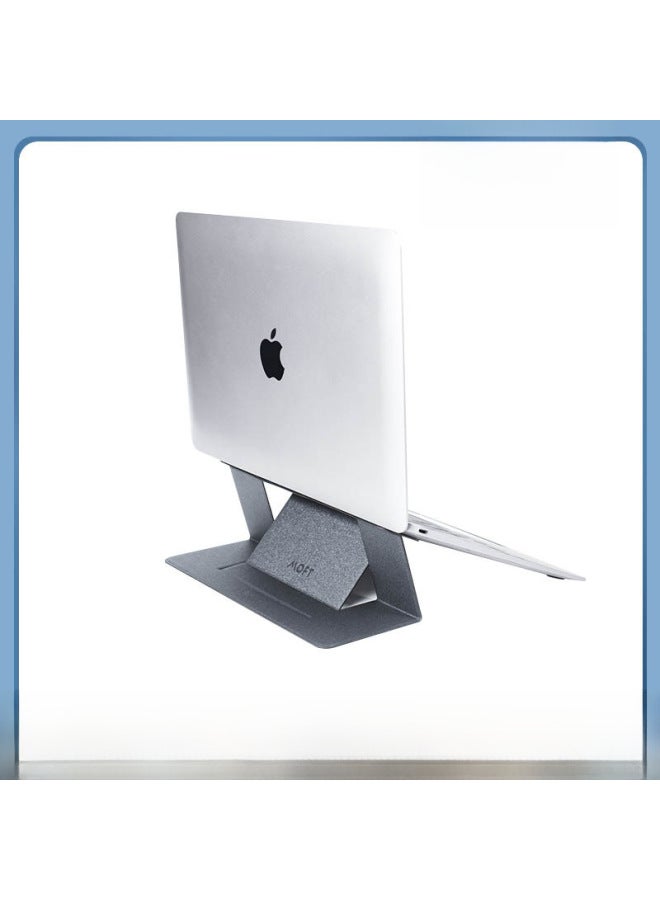MOFT حامل كمبيوتر محمول سطح المكتب رف تبريد مرتفع MacBookPro حامل محمول غير مرئي لاصق - اللون: رمادي صخري قمري - Image 2